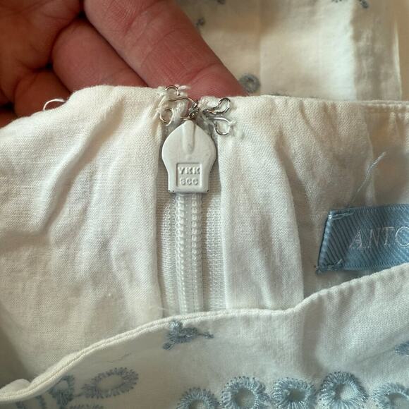 Antonio Melani x Born on Fifth Constance Embroidered Eyelet Puff Sleeve Sz 8 - Picture 12 of 15